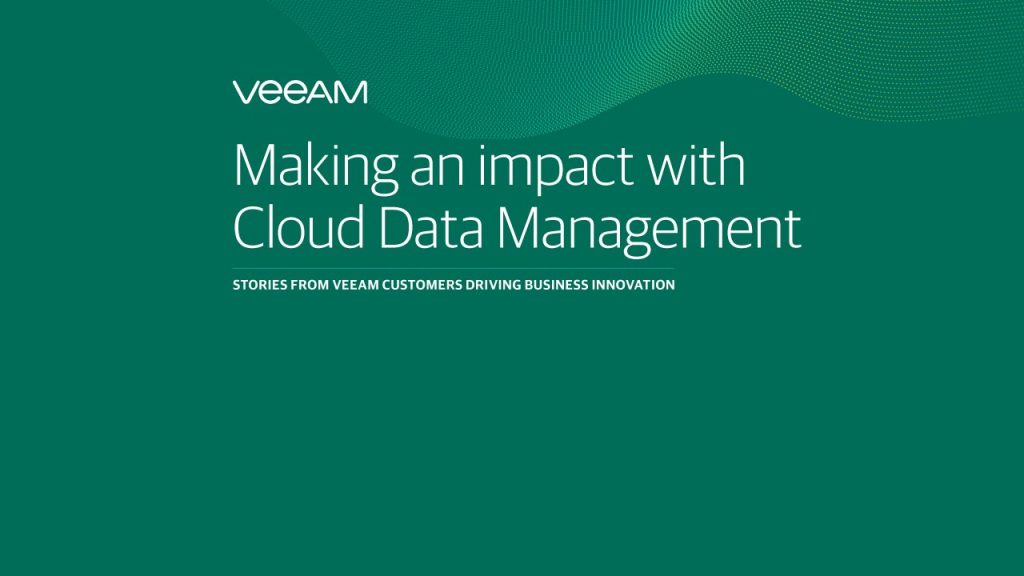 Making an impact with cloud data management